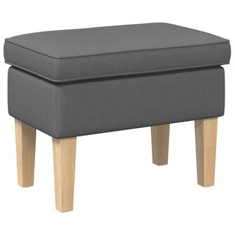 Voetenbank Donkergrijs 55 x 35 x 41 cm Stof 2