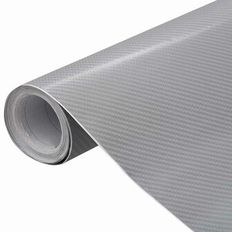 Autofolie 4D 100x150 cm zilverkleurig 2