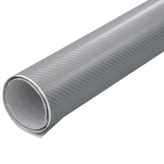 Autofolie 4D 100x150 cm zilverkleurig 3