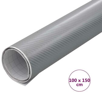 Autofolie 4D 100x150 cm zilverkleurig 7