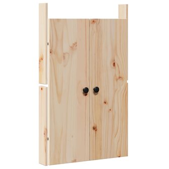 Keukendeur MEPPEL 2 st Cr&amp;egrave;me 50 x 9 x 82 cm Massief grenenhout 5