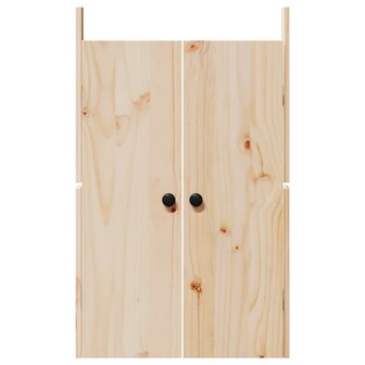 Keukendeur MEPPEL 2 st Cr&amp;egrave;me 50 x 9 x 82 cm Massief grenenhout 6