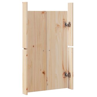 Keukendeur MEPPEL 2 st Cr&amp;egrave;me 50 x 9 x 82 cm Massief grenenhout 8