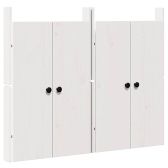 Keukendeur MEPPEL 2 st Wit 50 x 9 x 82 cm Massief grenenhout 2
