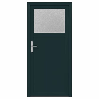 Zij-ingangsdeur 98 x 198 cm PVC Antraciet 2