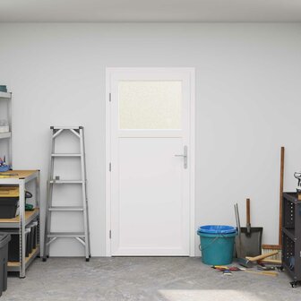 Zij-ingangsdeur 98 x 198 cm PVC Antraciet 3