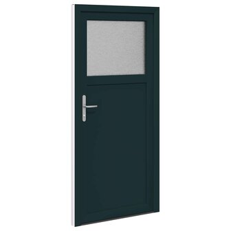 Zij-ingangsdeur 88 x 198 cm PVC Antraciet 5
