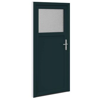 Zij-ingangsdeur 98 x 198 cm PVC Antraciet 5