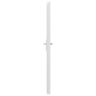 Zij-ingangsdeur 88 x 198 cm PVC Wit 8