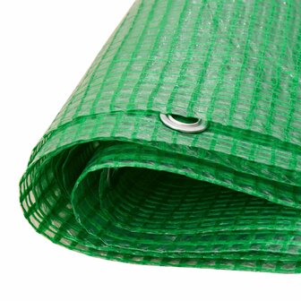 Zeil met Oogjes Groen 3 x 3 m 140 gsm PE 4