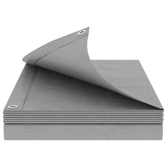 Zeil met Oogjes Lichtgrijs 3 x 3 m 90 gsm PE 2