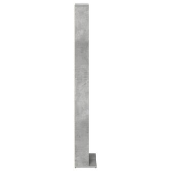 Cd-kast Betongrijs 33 x 23,5 x 175 cm Bewerkt hout 5