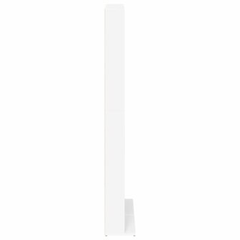 Cd-kast Wit 65 x 23,5 x 175 cm Bewerkt hout 5