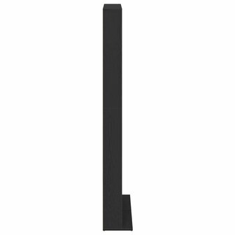Cd-kast Zwart eiken 65 x 23,5 x 175 cm Bewerkt hout 5