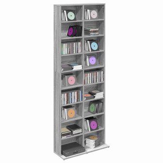 Cd-kast Grijs Sonoma 65 x 23,5 x 175 cm Bewerkt hout 3