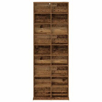 Cd-kast Oud hout 65 x 23,5 x 175 cm Bewerkt hout 4