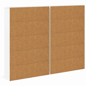 Cd-kast 2 st Wit 65 x 23,5 x 97,5 cm Bewerkt hout 8