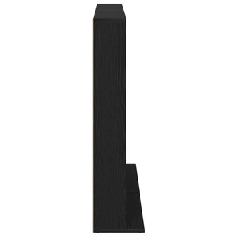 Cd-kast 2 st Zwart eiken 65 x 23,5 x 97,5 cm Bewerkt hout 7