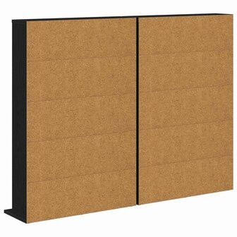 Cd-kast 2 st Zwart eiken 65 x 23,5 x 97,5 cm Bewerkt hout 8