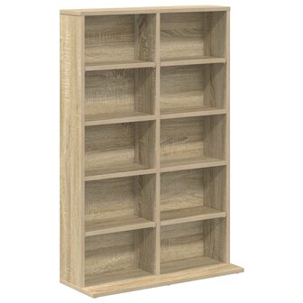 Cd-kast 2 st Sonoma Eiken 65 x 23,5 x 97,5 cm Bewerkt hout 4