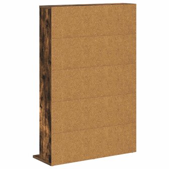 Cd-kast Gerookt eiken 65 x 23,5 x 97,5 cm Bewerkt hout 6