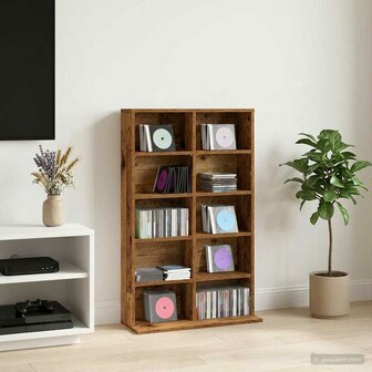 Cd-kast Oud hout 65 x 23,5 x 97,5 cm Bewerkt hout 1