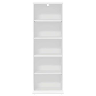 Cd-kast Wit 33 x 23,5 x 97,5 cm Bewerkt hout 4
