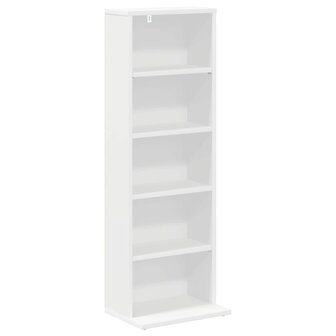 Cd-kast 2 st Wit 33 x 23,5 x 97,5 cm Bewerkt hout 4