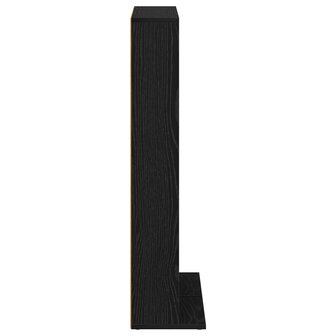 Cd-kast 2 st Zwart eiken 33 x 23,5 x 97,5 cm Bewerkt hout 7