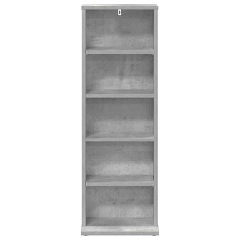 Cd-kast Betongrijs 33 x 23,5 x 97,5 cm Bewerkt hout 4