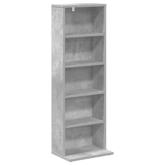 Cd-kast 2 st Betongrijs 33 x 23,5 x 97,5 cm Bewerkt hout 4