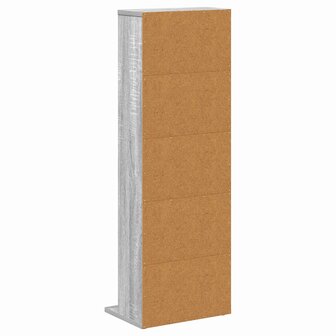Cd-kast Grijs Sonoma 33 x 23,5 x 97,5 cm Bewerkt hout 6