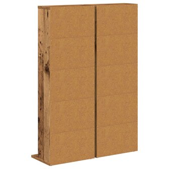 Cd-kast 2 st Oud hout 33 x 23,5 x 97,5 cm Bewerkt hout 8