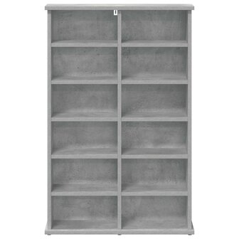 Cd-kast Betongrijs 60 x 17 x 92 cm Bewerkt hout 4