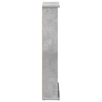 Cd-kast Betongrijs 60 x 17 x 92 cm Bewerkt hout 5