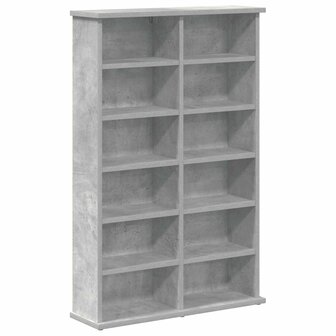 Cd-kast 2 st Betongrijs 60 x 17 x 92 cm Bewerkt hout 4