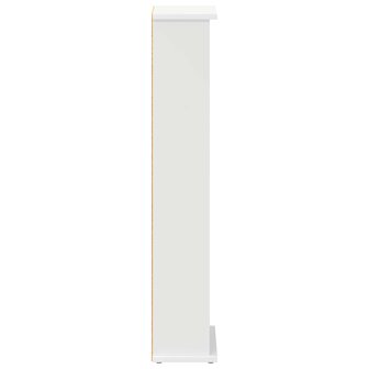 Cd-kast Wit 60 x 17 x 92 cm Bewerkt hout 5