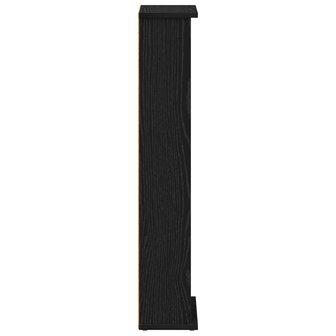 Cd-kast Zwart eiken 60 x 17 x 92 cm Bewerkt hout 5
