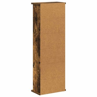 Cd-kast Gerookt eiken 60 x 17 x 92 cm Bewerkt hout 6