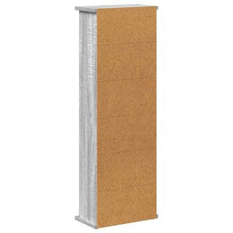 Cd-kast Grijs Sonoma 60 x 17 x 92 cm Bewerkt hout 6