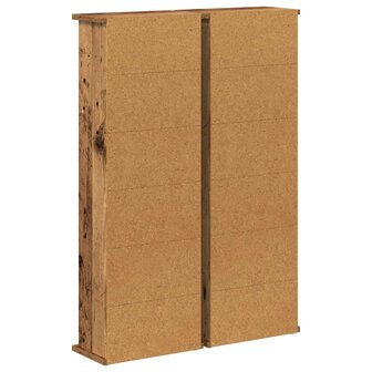 Cd-kast 2 st Oud hout 60 x 17 x 92 cm Bewerkt hout 8