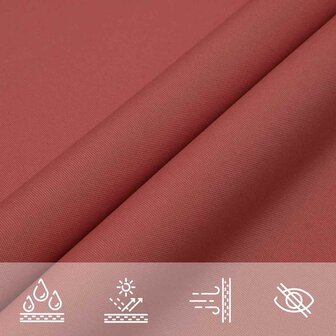 Zonnescherm rechthoekig 2x2,5 m oxford stof terracottakleurig 8