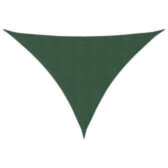 Zonnescherm driehoekig 2,5x2,5x3,5 m oxford stof donkergroen 2