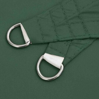 Zonnescherm driehoekig 2,5x2,5x3,5 m oxford stof donkergroen 6