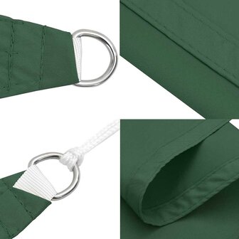 Zonnescherm driehoekig 2,5x2,5x3,5 m oxford stof donkergroen 7