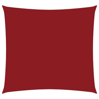 Zonnescherm vierkant 2,5x2,5 m oxford stof rood 2