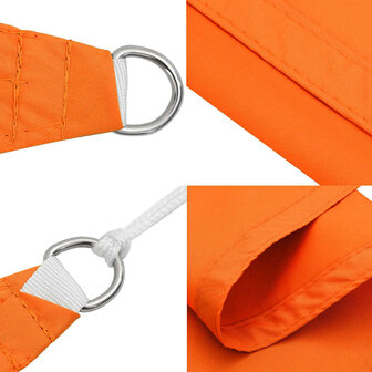 Zonnescherm vierkant 2,5x2,5 m oxford stof oranje 7