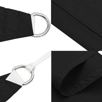 Zonnescherm vierkant 2x2 m oxford stof zwart 7