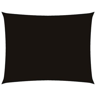 Zonnescherm rechthoekig 2x3,5 m oxford stof zwart 2