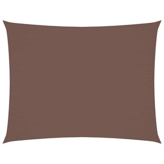 Zonnescherm rechthoekig 2x3,5 m oxford stof bruin 2